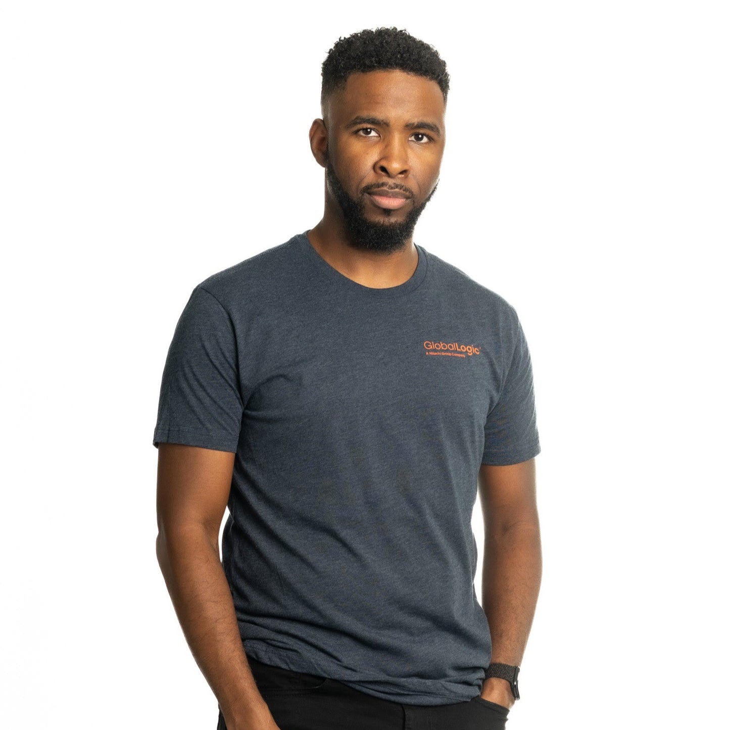 GlobalLogic Tee - Navy/Orange