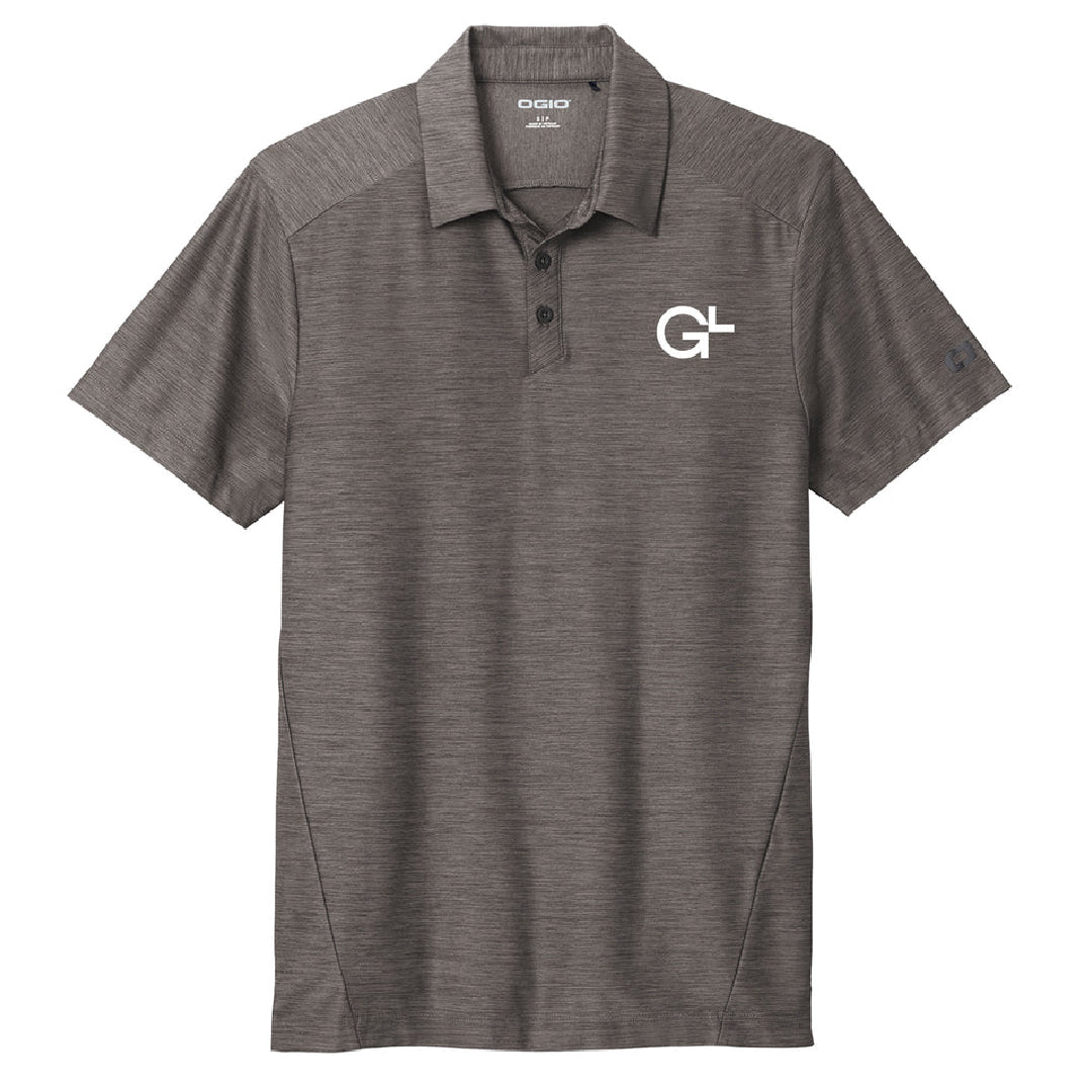 GlobalLogic Polo - Heather Gray/White