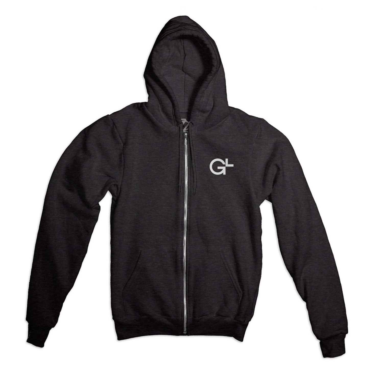 GlobalLogic GL Monogram Zip Hoodie - Charcoal/White