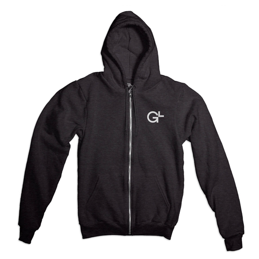 GlobalLogic GL Monogram Zip Hoodie - Charcoal/White